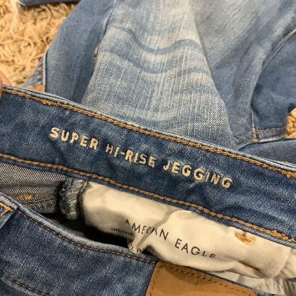 AE Dream Jean, Super High Rise Jegging, 0 Short - Picture 3 of 6